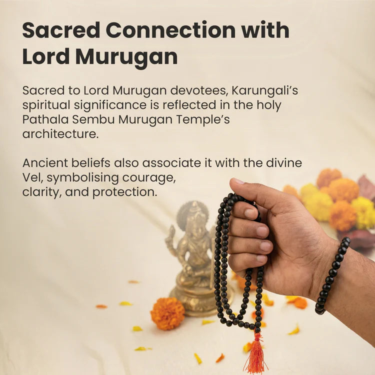 Certified Karungali mala + Karungali Bracelet combo offer