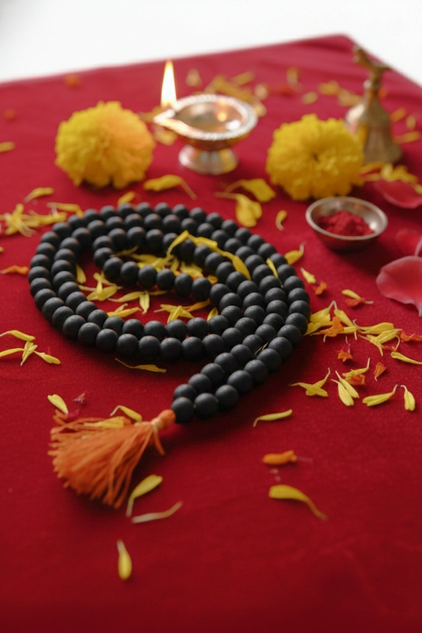 Certified Karungali Mala Original Beads