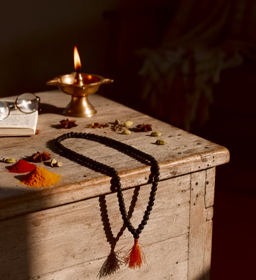 Certified Karungali Mala Original Beads