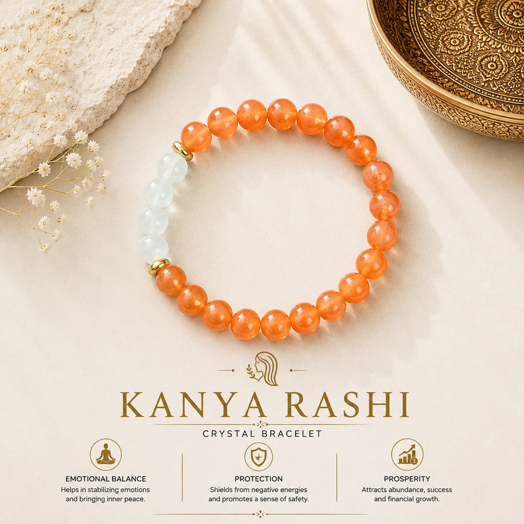 Kanya Rashi Bracelet – Powerful Zodiac Energy Bracelet for Virgo ಕನ್ಯಾ ರಾಶಿ ಬ್ರೇಸ್ಲೆಟ್