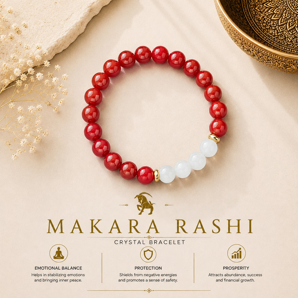 Makara Rashi Bracelet – Powerful Zodiac Energy Bracelet for Capricorn ಮಕರ ರಾಶಿ ಬ್ರೇಸ್ಲೆಟ್