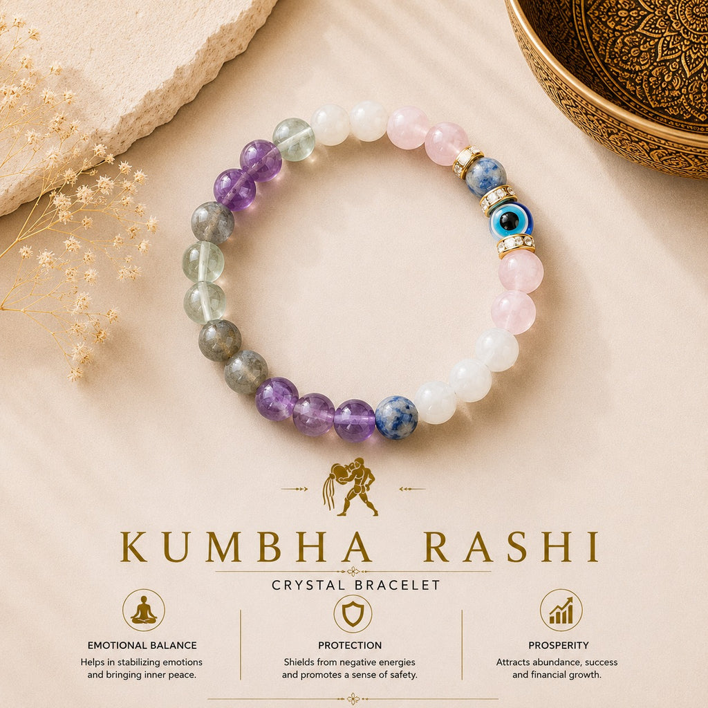 Kumbha Rashi Bracelet – Powerful Zodiac Energy Bracelet for Aquarius ಕುಂಭ ರಾಶಿ ಬ್ರೇಸ್ಲೆಟ್