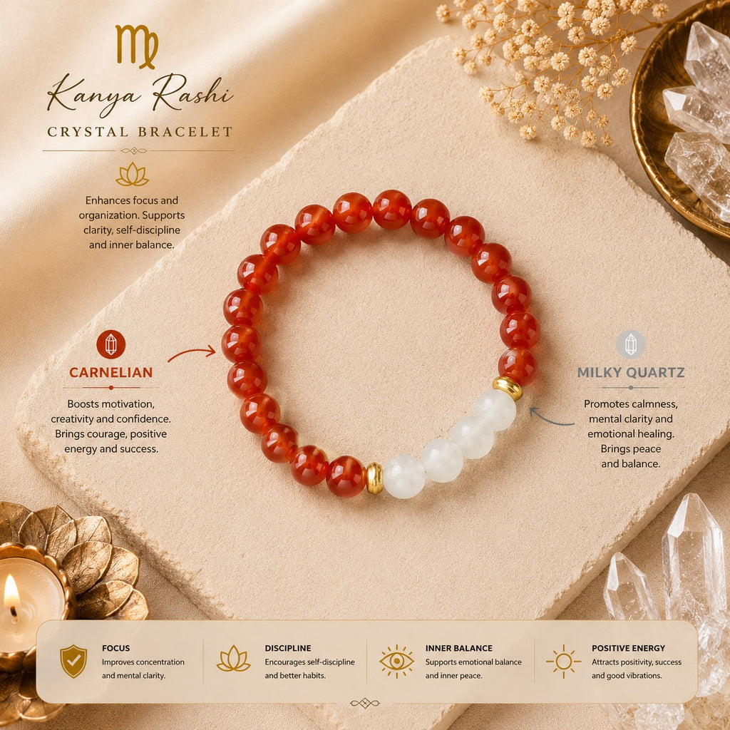 Kanya Rashi Bracelet – Powerful Zodiac Energy Bracelet for Virgo ಕನ್ಯಾ ರಾಶಿ ಬ್ರೇಸ್ಲೆಟ್