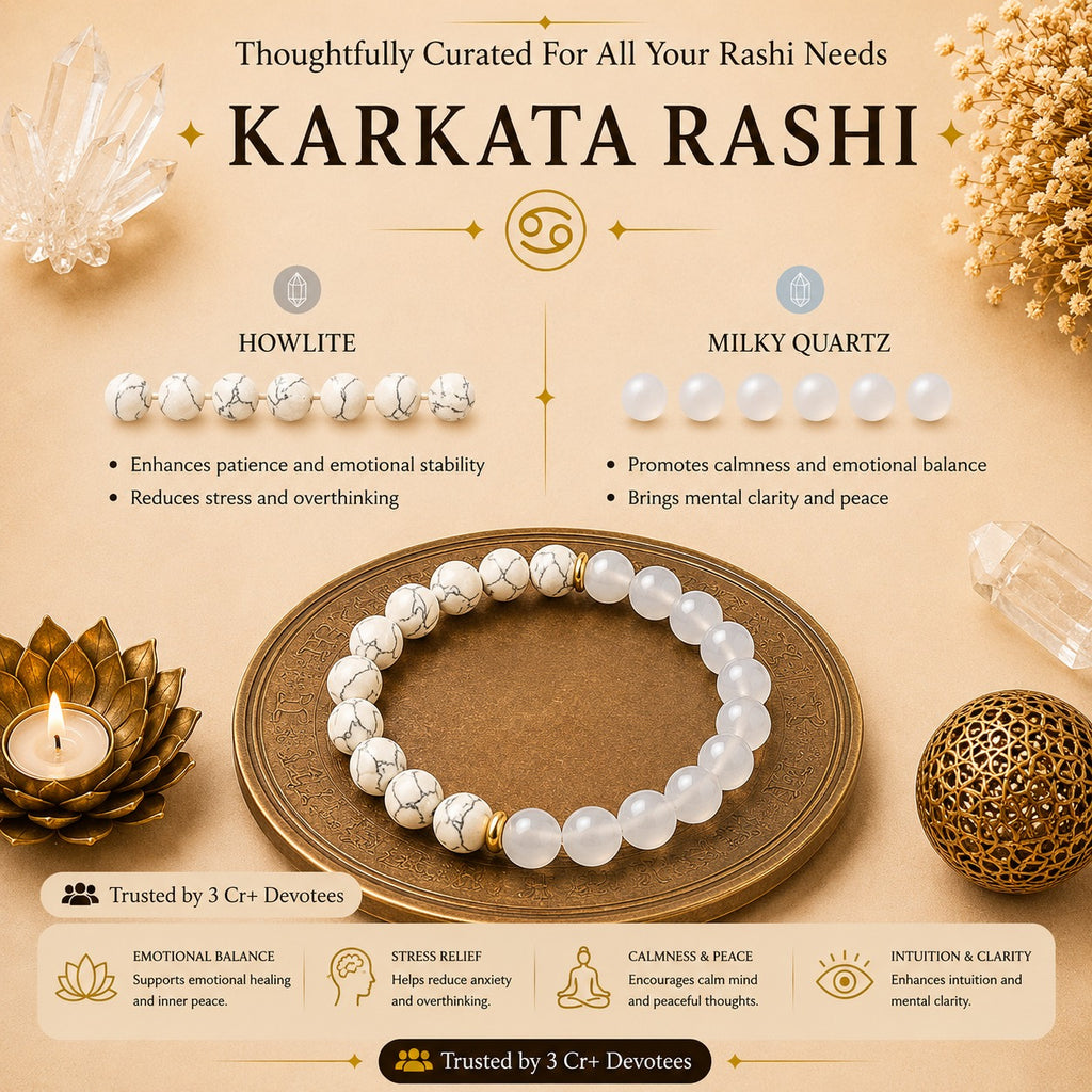 Karkataka Rashi Bracelet – Powerful Zodiac Energy Bracelet for Cancer ಕರ್ಕಾಟಕ ರಾಶಿ ಬ್ರೇಸ್ಲೆಟ್