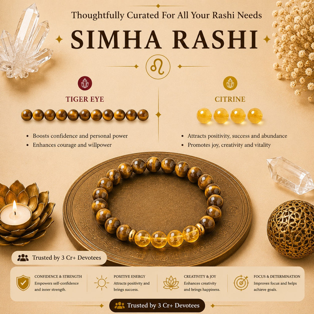 Simha Rashi Bracelet – Powerful Zodiac Energy Bracelet for Leo ಸಿಂಹ ರಾಶಿ ಬ್ರೇಸ್ಲೆಟ್