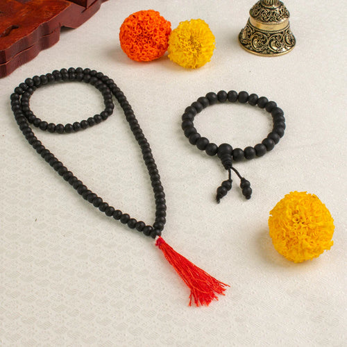 Certified Karungali mala + Karungali Bracelet combo offer